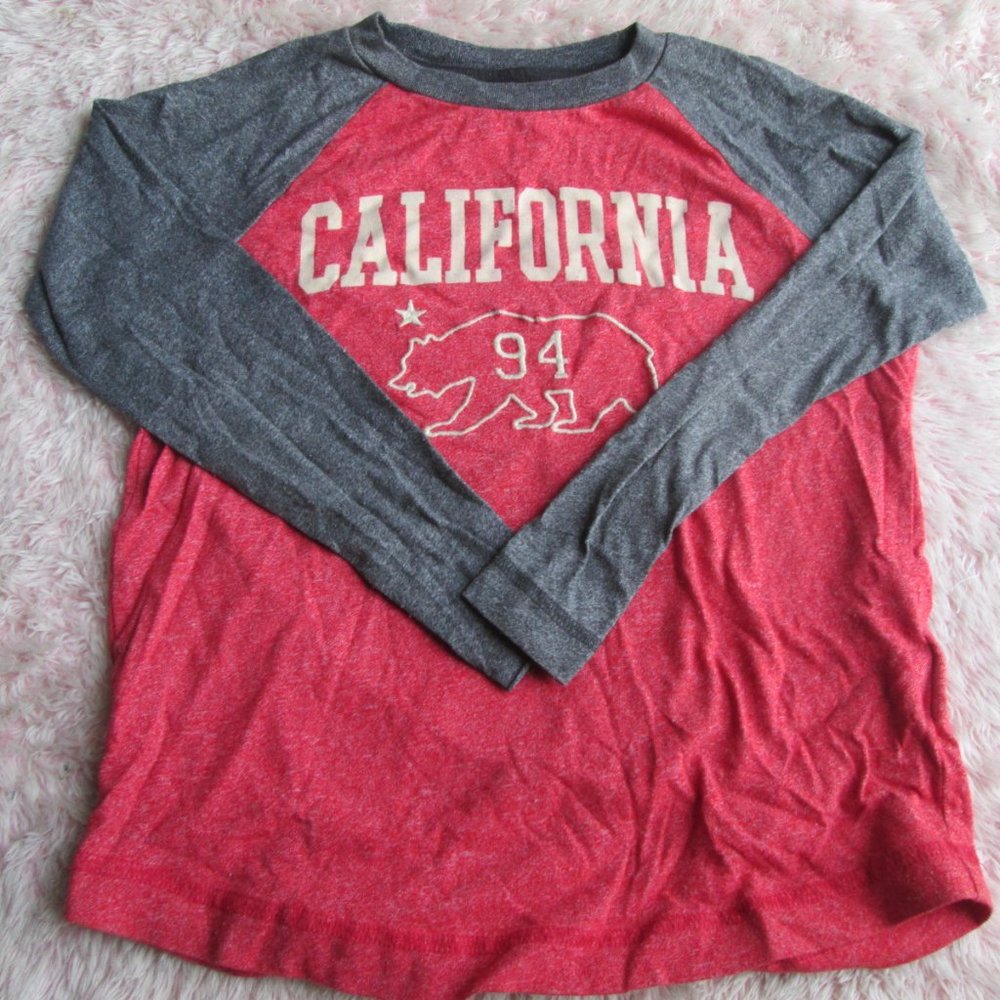 Red Long Sleeve shirt, size 5 with design.